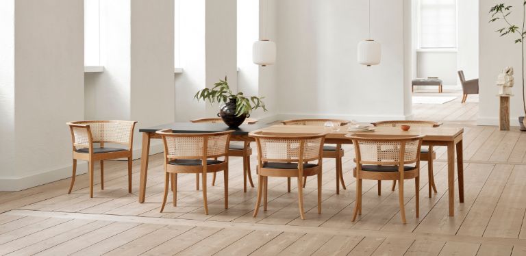 ana dining table extendable by carl hansen - danish design co singapore