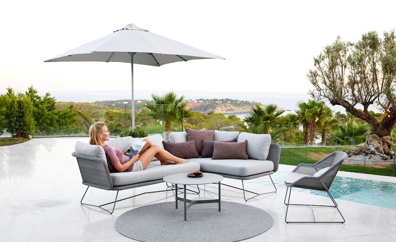 Major Light Grey Parasol Danish Design Co Singapore